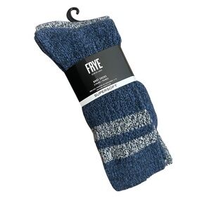Frye Supersoft Boot Socks Blue & Gray 2 Pair
